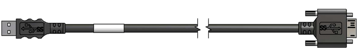 mit angespritztem Typ A und Micro-B Stecker